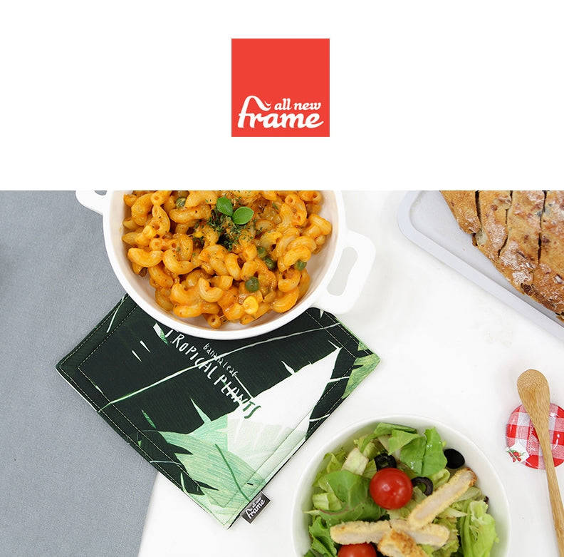 All New Frame TROPICAL PLANTS Kitchen Trivets Mats - Stylish Hot Pot Stand & Housewarming Gift