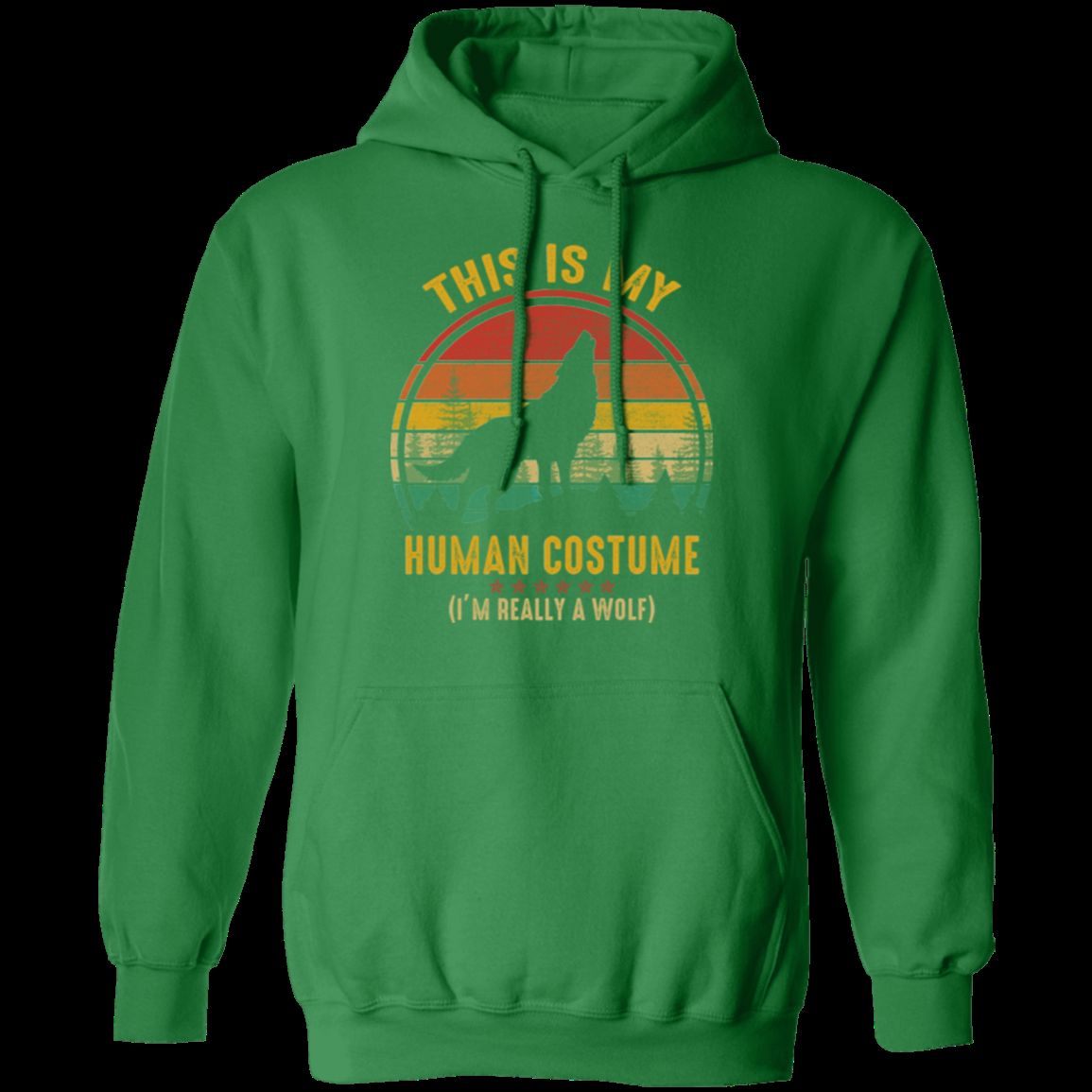 THIS IS MY HUMAN COSTUME LADIES Pullover Hoodie 8 oz.