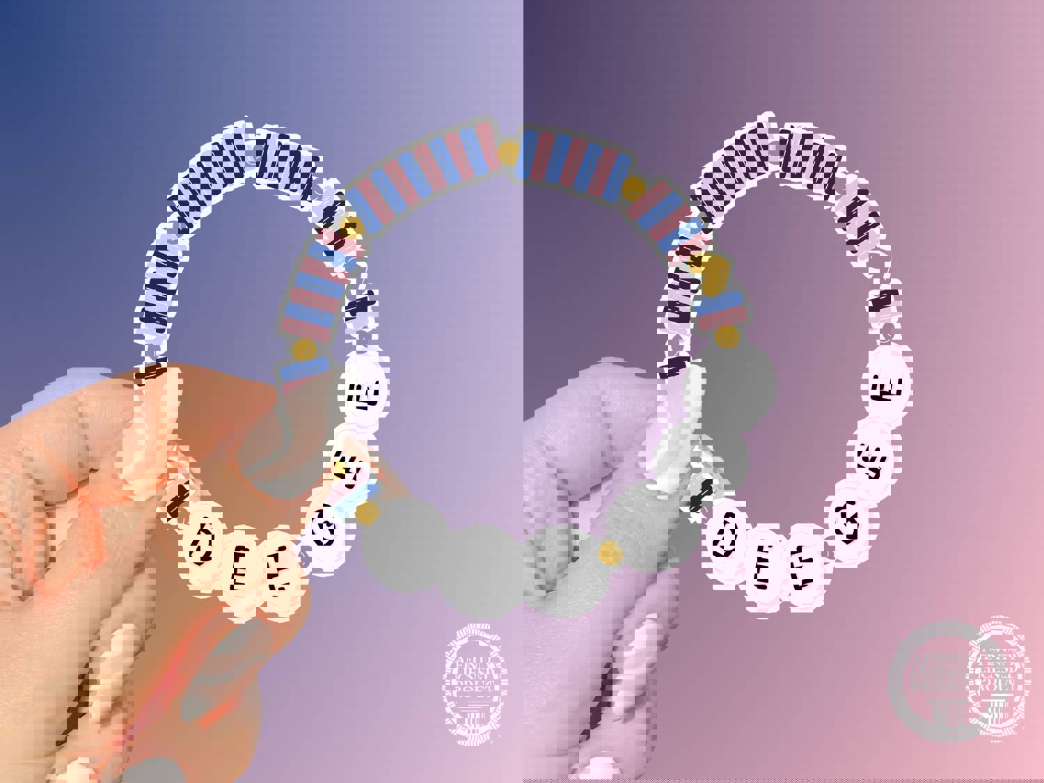 Delta Gamma Vinyl Sticker - Sorority Friendship Bracelet Decal