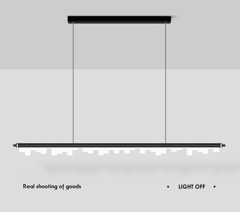MIRODEMI® Nordic Long Bar LED Pendant Light - Modern Aluminum Acrylic Kitchen Lighting