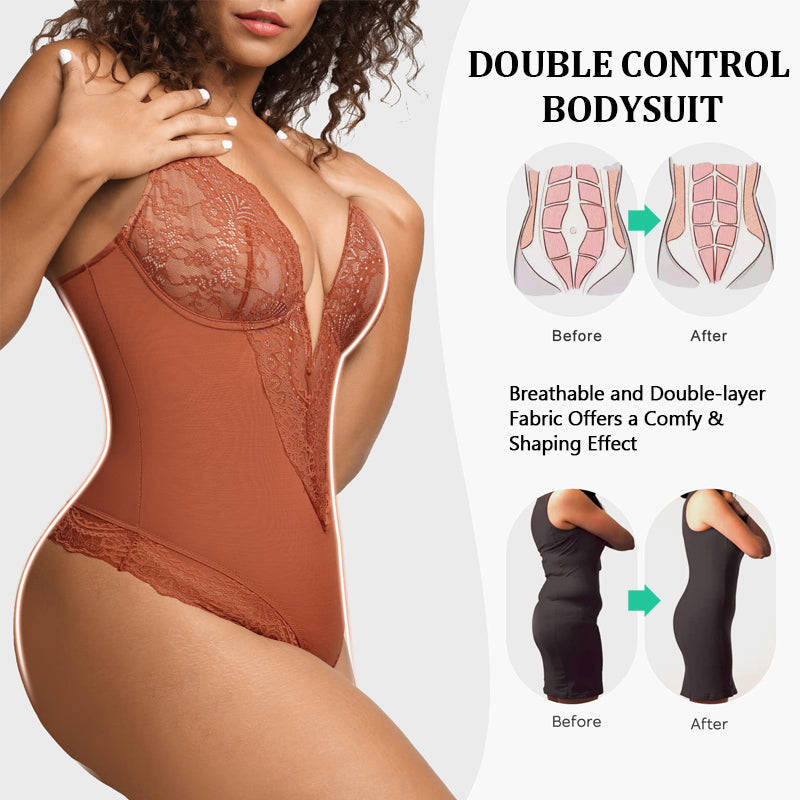 LauraCollection® LACE DEEP-V NECK BODYSUITS [BUY 1 GET 1 FREE]
