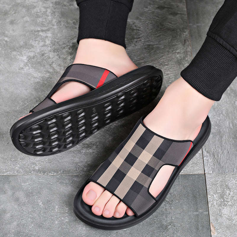 Men's Dual-Use Casual Non-Slip Flip-Flop Beach Slippers