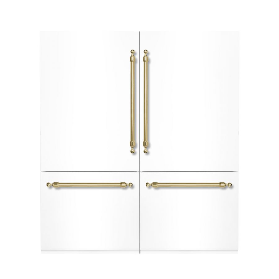 Hallman 72 Built-in Refrigerator with Interior Filtered Water Dispenser, Bottom Mount Freezer, and Automatic Ice Maker