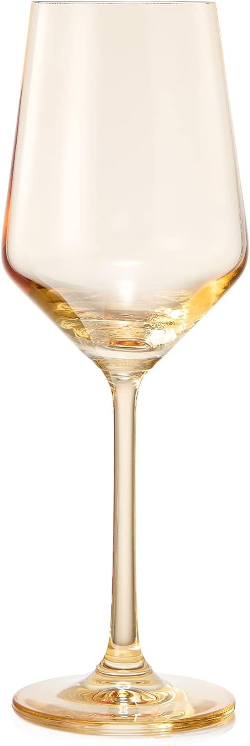 Muted Blue Italian Style Wine Glass - Single 12 oz Tall Glass for White & Red Wine, Perfect Mothers Day Gift (Midnight Blue)