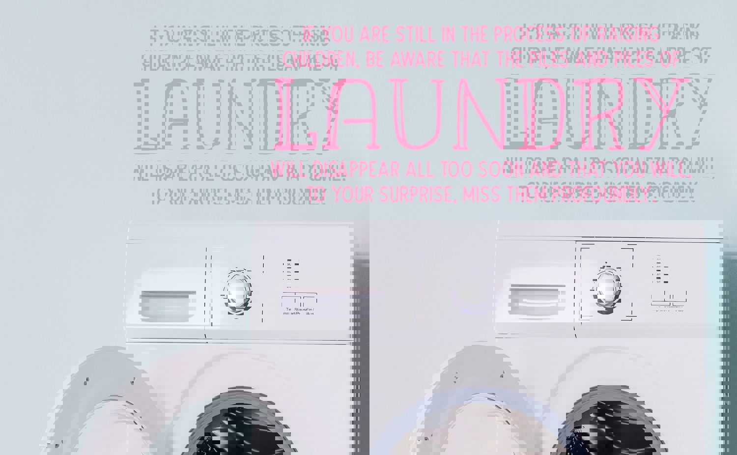 If You Are Still In The Process Of Raising Children | Laundry Room Wall Decal