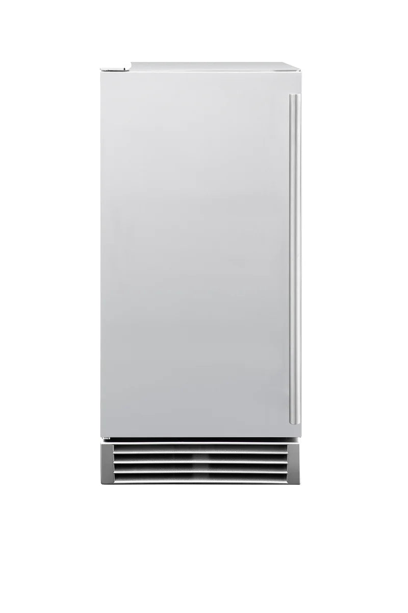 15 UL Outdoor Rated Ice Maker with Stainless Door - 50 lb. Capacity