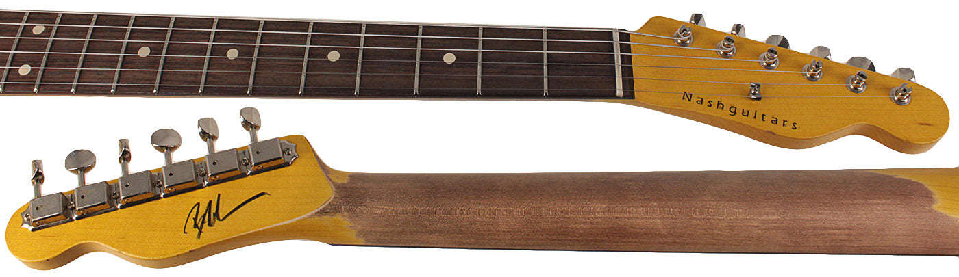 Nash T-63 Guitar in Fiesta Red with Light Aging