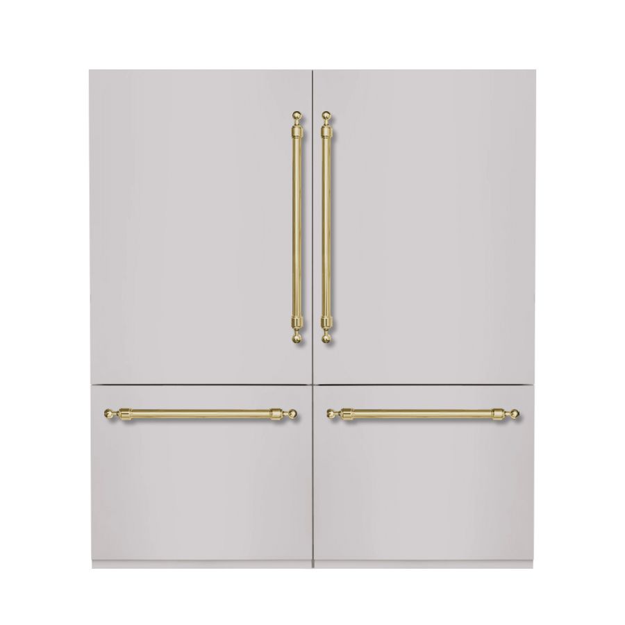 Hallman 72 Built-in Refrigerator with Interior Filtered Water Dispenser, Bottom Mount Freezer, and Automatic Ice Maker