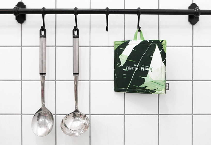 All New Frame TROPICAL PLANTS Kitchen Trivets Mats - Stylish Hot Pot Stand & Housewarming Gift