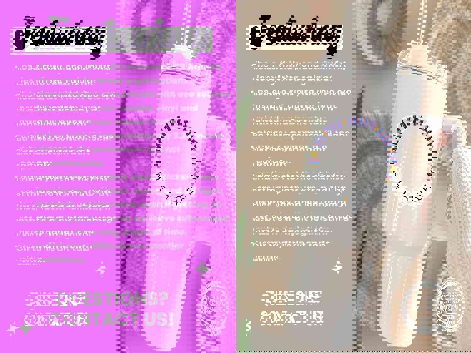 Delta Gamma Vinyl Sticker - Sorority Friendship Bracelet Decal