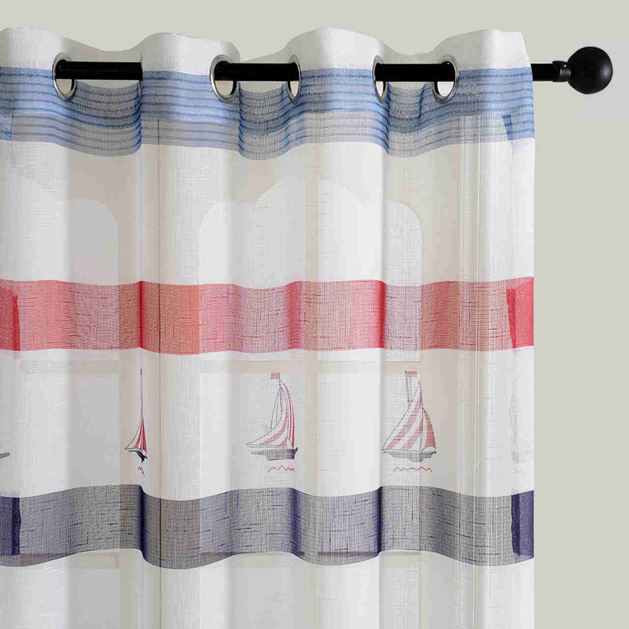 Sheer Curtain Panels - Dolce Mela - Miami 60x100H