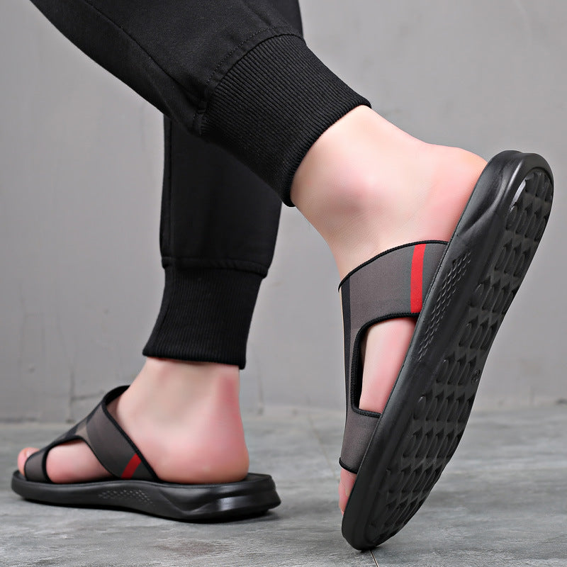 Men's Dual-Use Casual Non-Slip Flip-Flop Beach Slippers