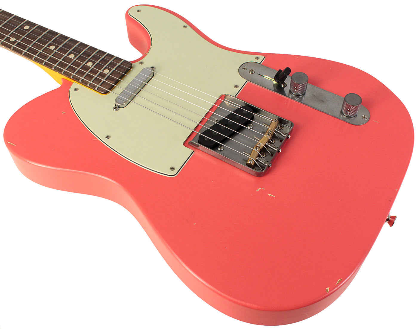 Nash T-63 Guitar in Fiesta Red with Light Aging