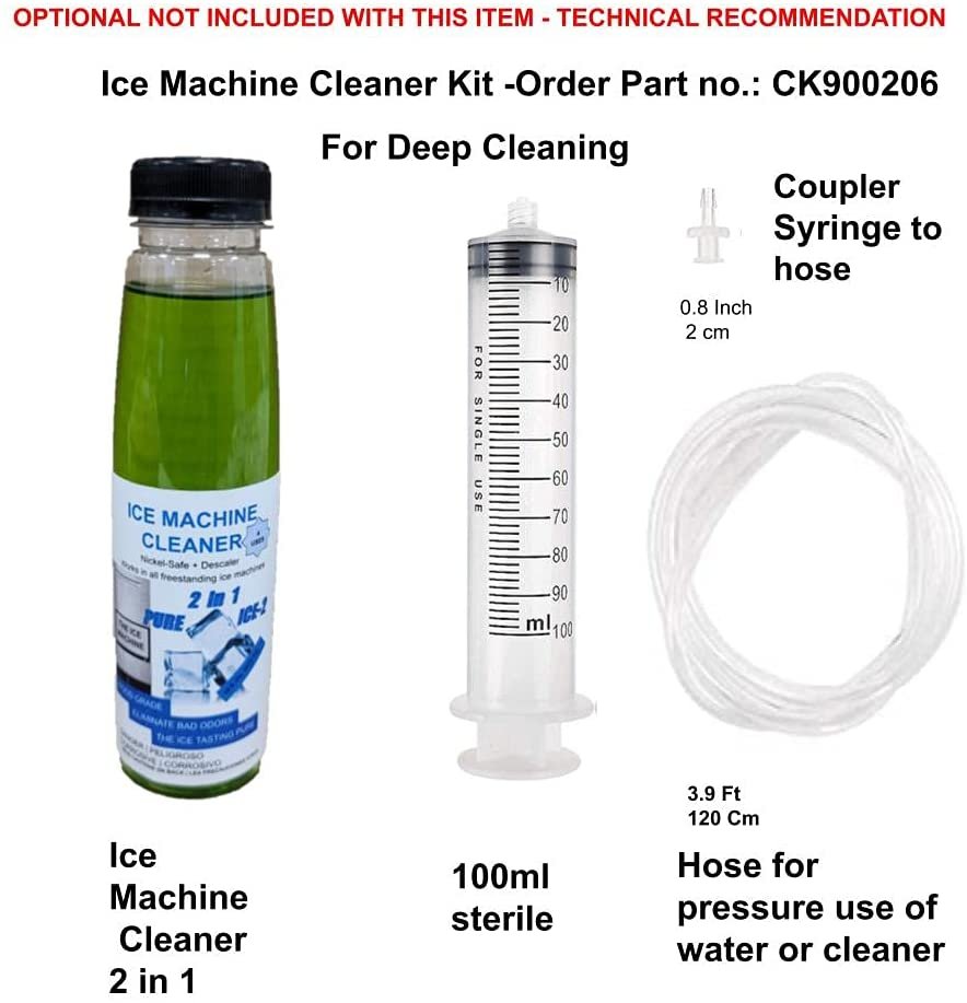 Freestanding Ice Maker Machine Cleaner (2 fl. oz / 59 ml) - Compatible with U-line, Ice-O-Matic, Jenn Air & More