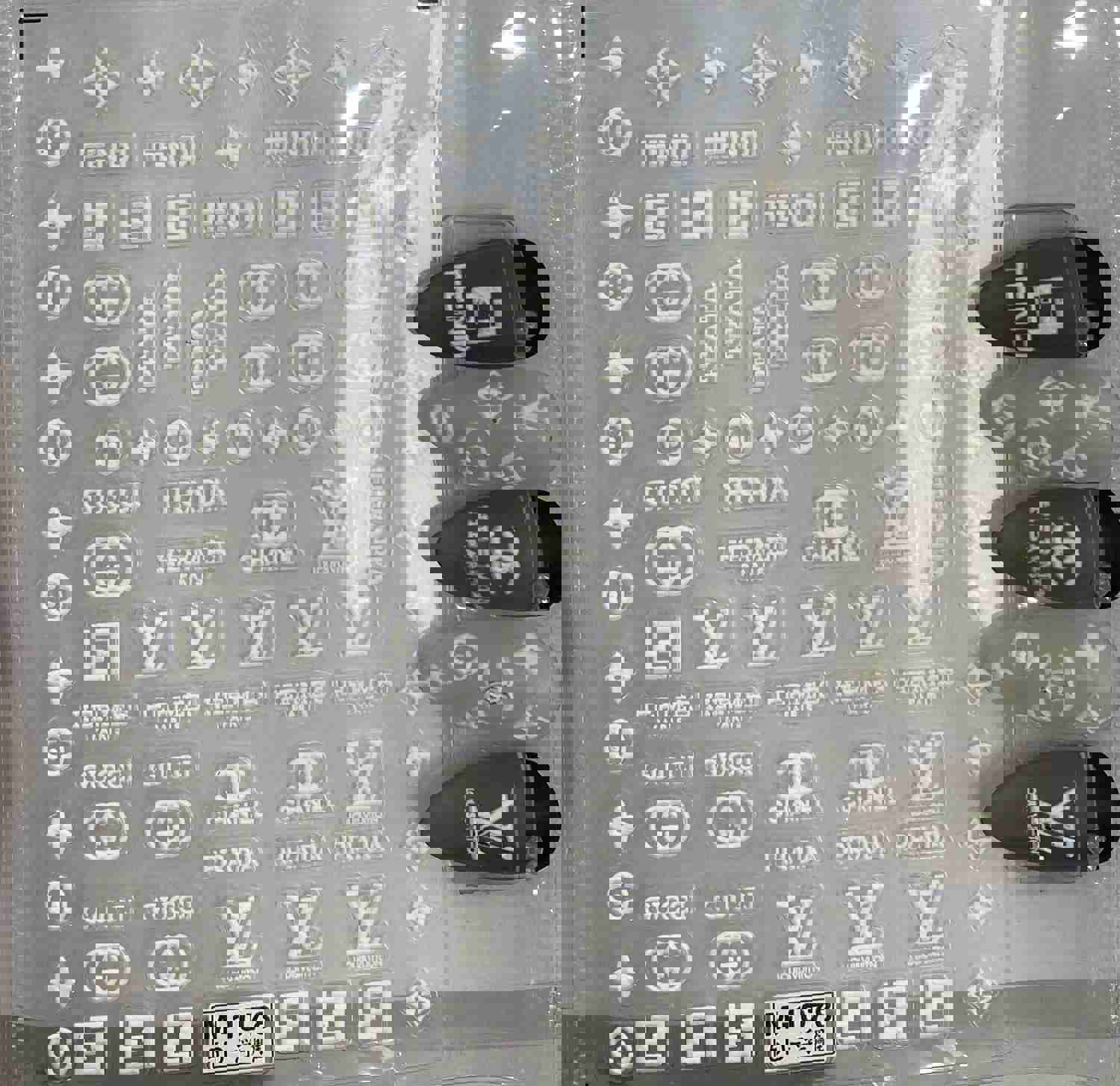 5D Luxury Designer LOGO Nail Stickers - Collection