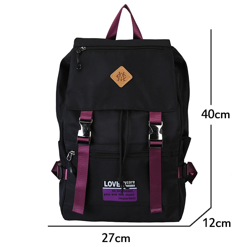 lhzstore Large Capacity Backpack for Female Middle School Students - School, Travel & Leisure Shoulder Bag