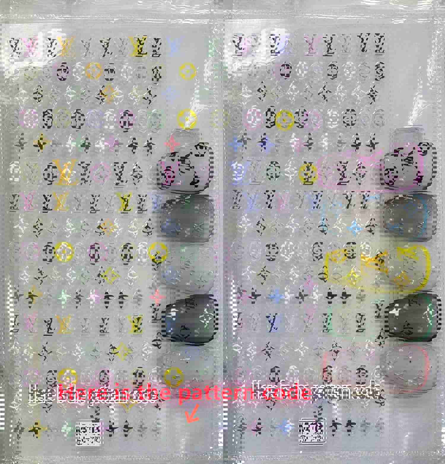 5D Luxury Designer LOGO Nail Stickers - Collection
