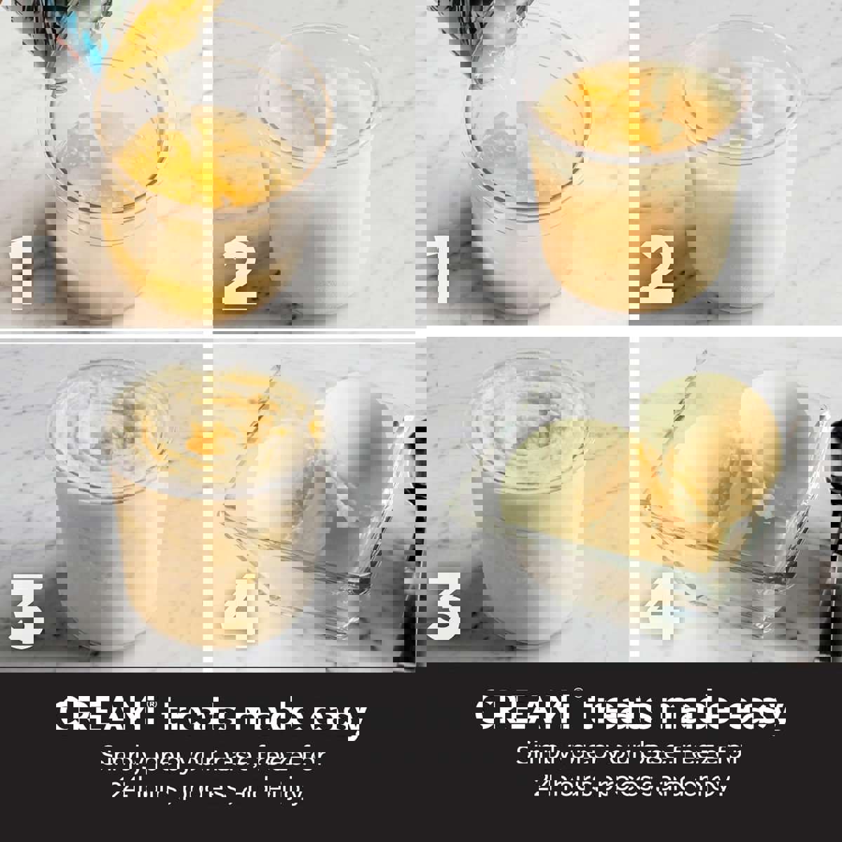 7 One-Touch Programs Ice Cream Maker with 2 Pint Containers & Lids