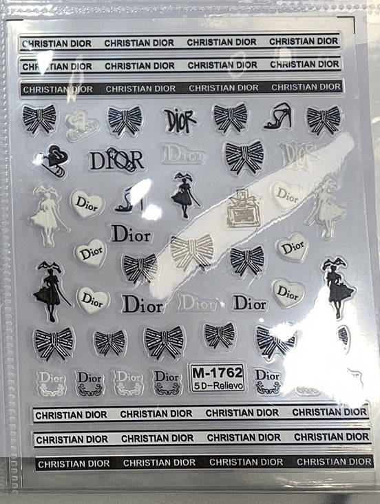 5D Luxury Designer LOGO Nail Stickers - Collection