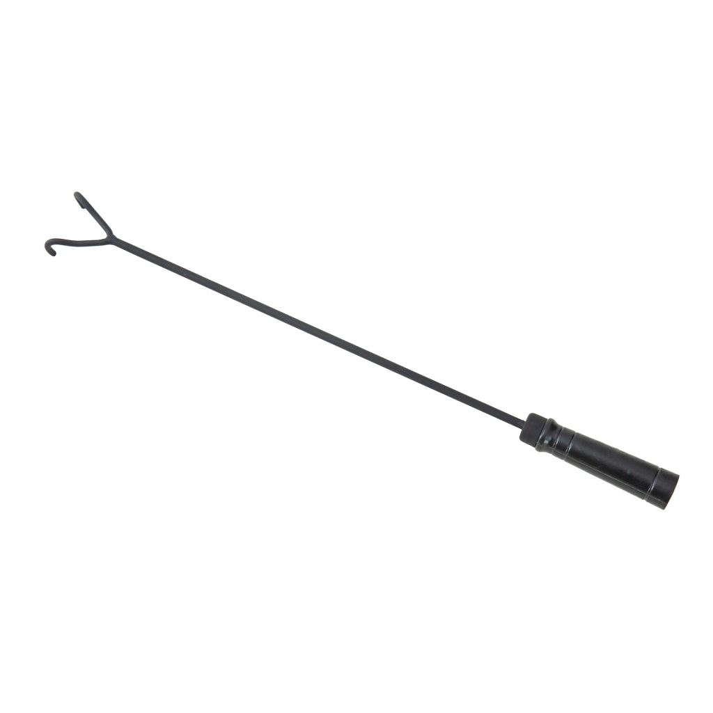 Sunjoy 30 in. Outdoor Fire Pit - Black Steel Wood Burning Fire Pit with Spark Screen and Fire Poker