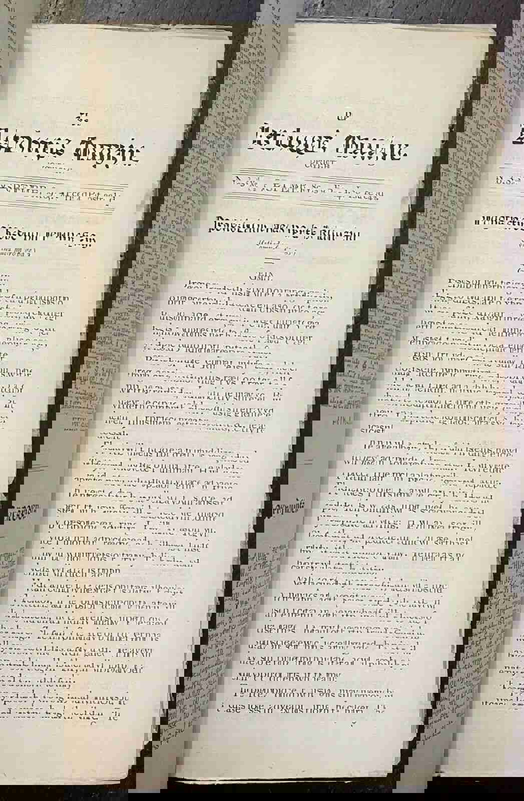 ASTROLOGERS MAGAZINE - Vol. 4, 1893-94 ALAN LEO, Entire FIRST ISSUE of Journals