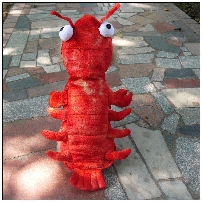 Red Cute Lobster Shape Pet Clothes for Dogs - Halloween Cosplay Costume