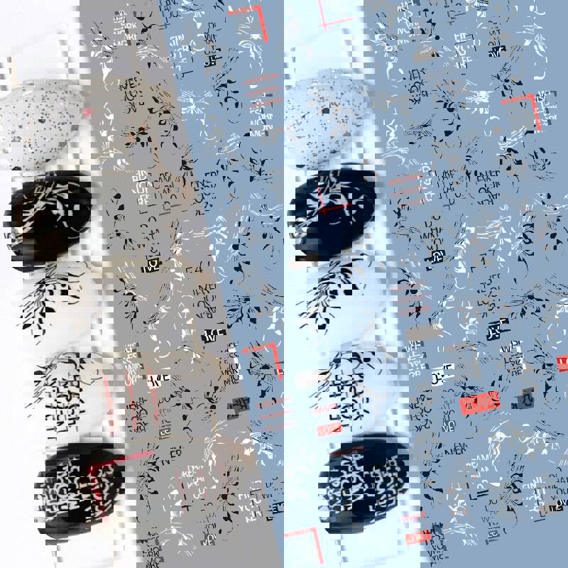 Anokhinaliza Black White Butterfly 3D Nails Sticker