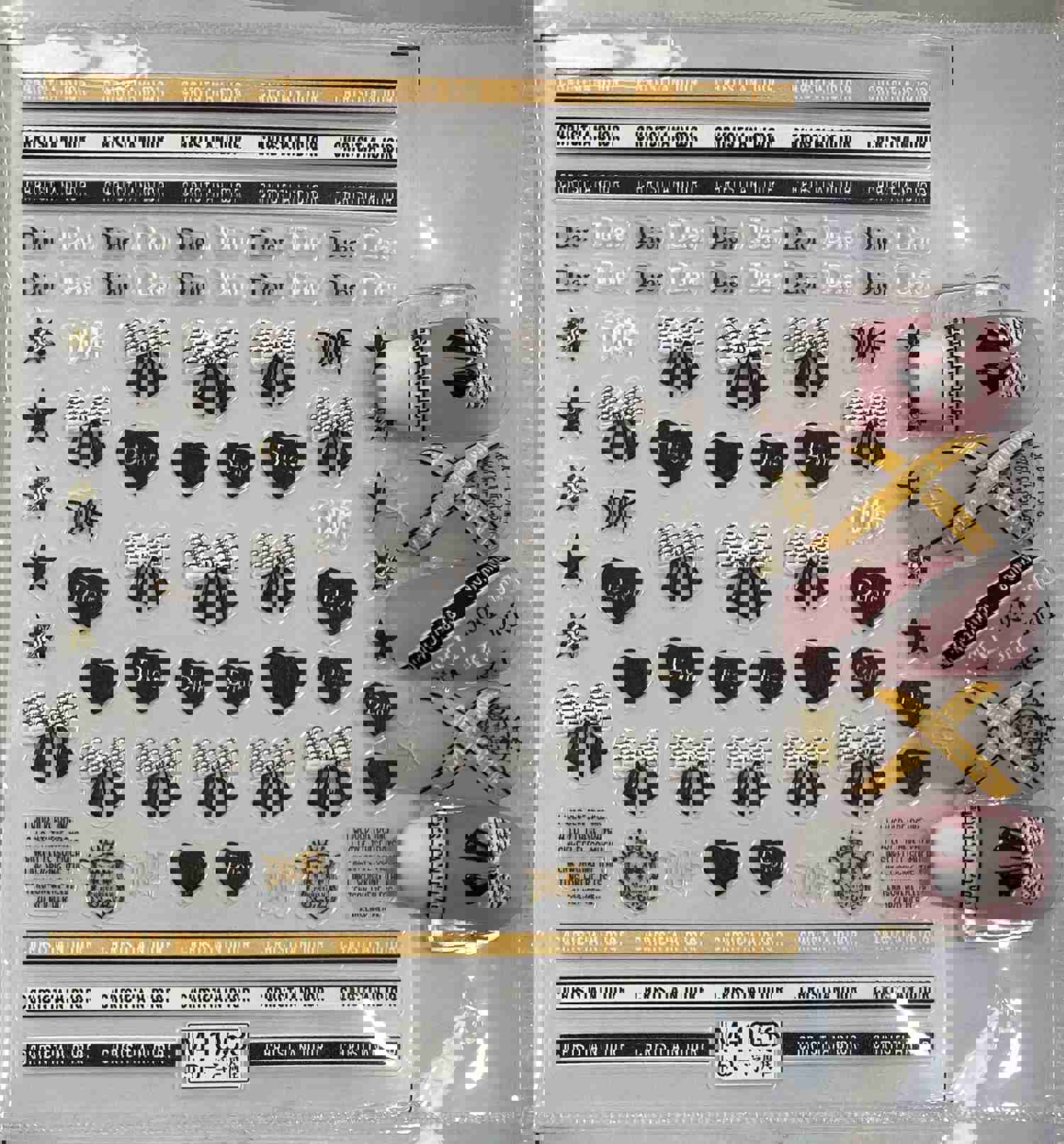 5D Luxury Designer LOGO Nail Stickers - Collection