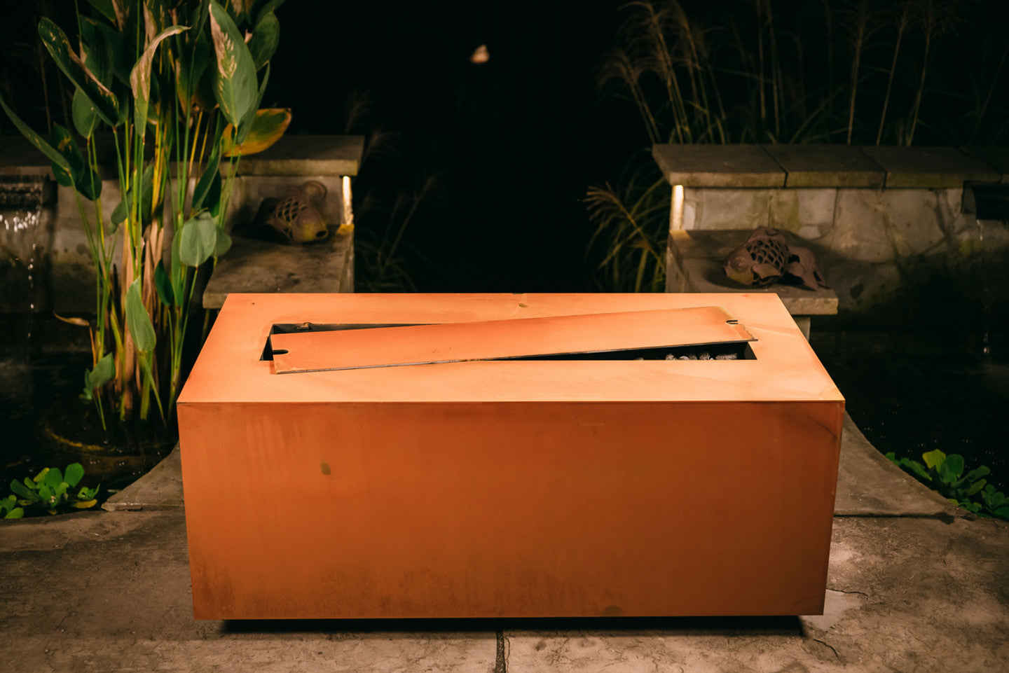 Fire Pit Art Linear 60 - 200K BTU Burner Gas Fire Pit