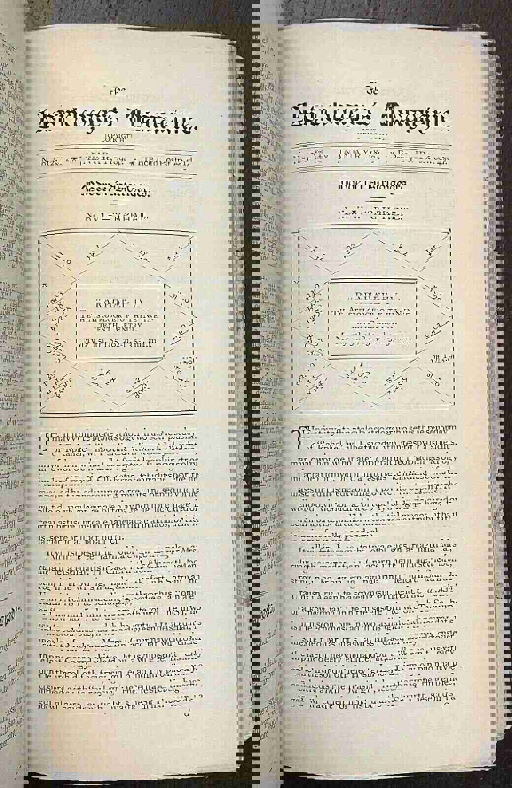 ASTROLOGERS MAGAZINE - Vol. 4, 1893-94 ALAN LEO, Entire FIRST ISSUE of Journals
