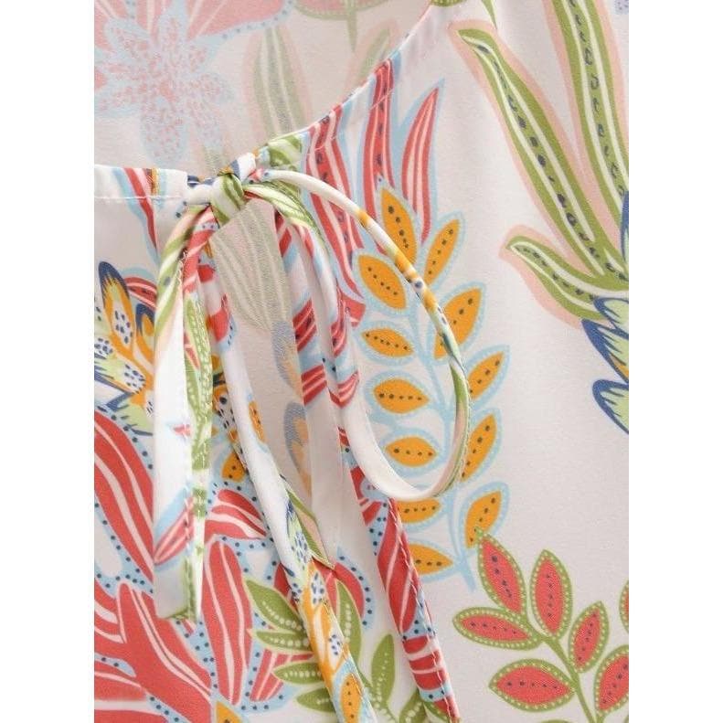 Fashion Floral Print Loose Dress