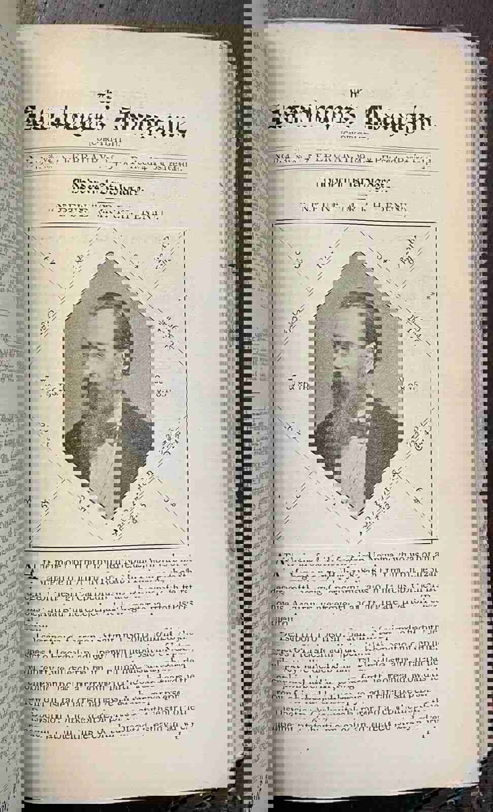 ASTROLOGERS MAGAZINE - Vol. 4, 1893-94 ALAN LEO, Entire FIRST ISSUE of Journals