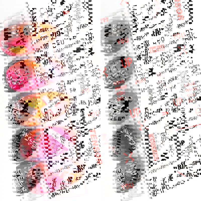 Anokhinaliza Black White Butterfly 3D Nails Sticker