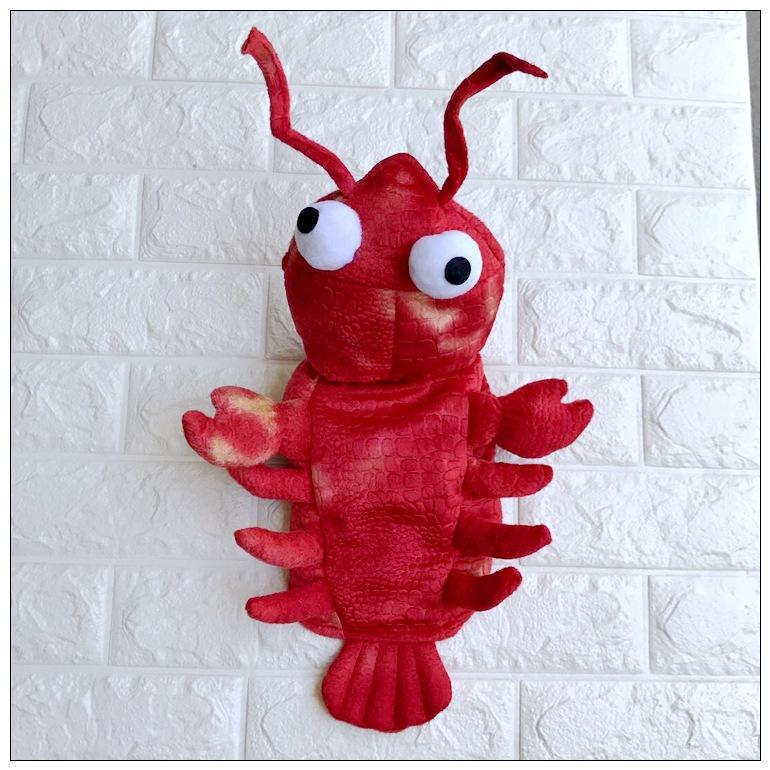 Red Cute Lobster Shape Pet Clothes for Dogs - Halloween Cosplay Costume