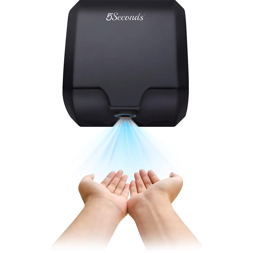 5Seconds™ Electric Hand Dryers for Bathrooms Commercial in 1800W, Stainless Steel with HEPA Filter, Touch-Free Sensor