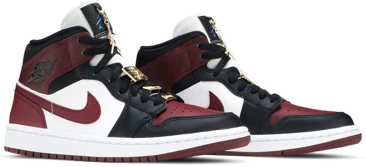 Air Jordan 1 Mid SE Gold Pendants CZ4385-016
