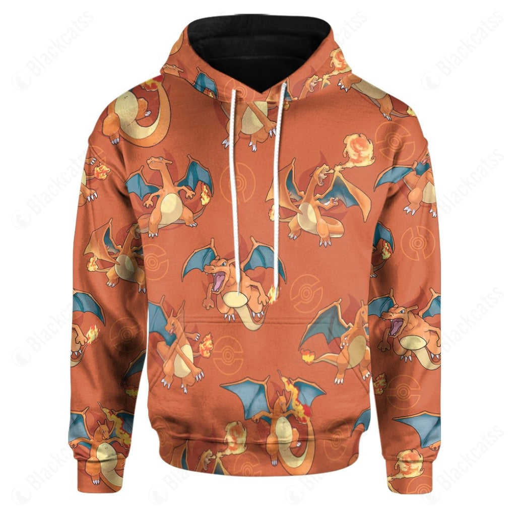 PKM Charizard Custom Hoodie Apparel