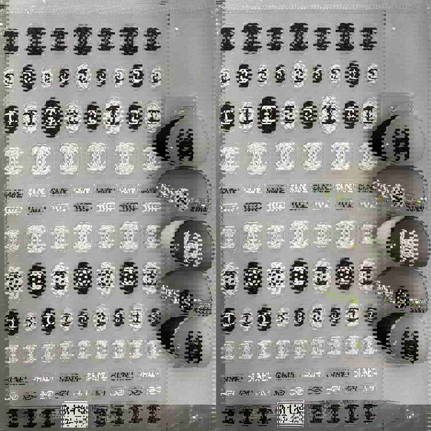 5D Luxury Designer LOGO Nail Stickers - Collection