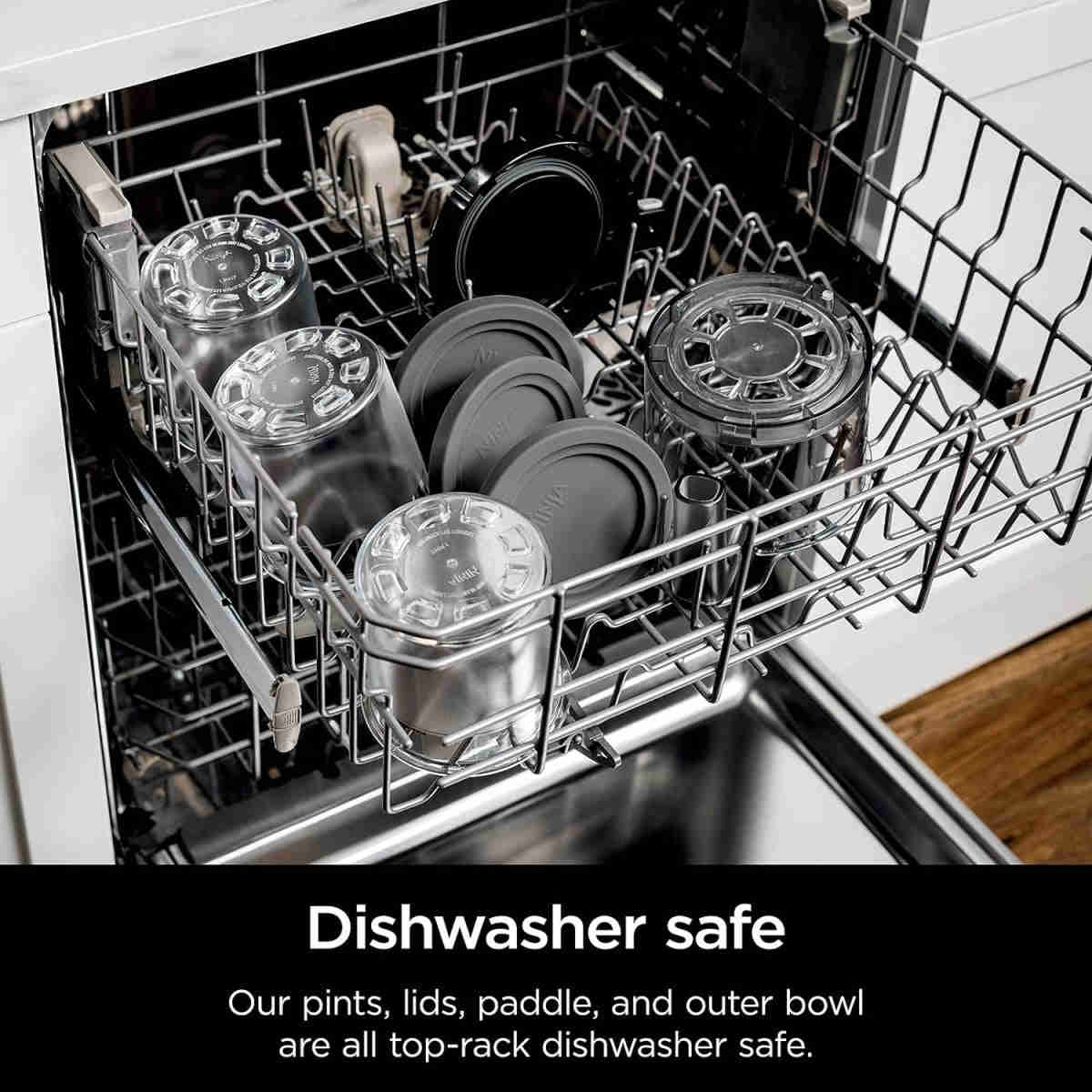 7 One-Touch Programs Ice Cream Maker with 2 Pint Containers & Lids