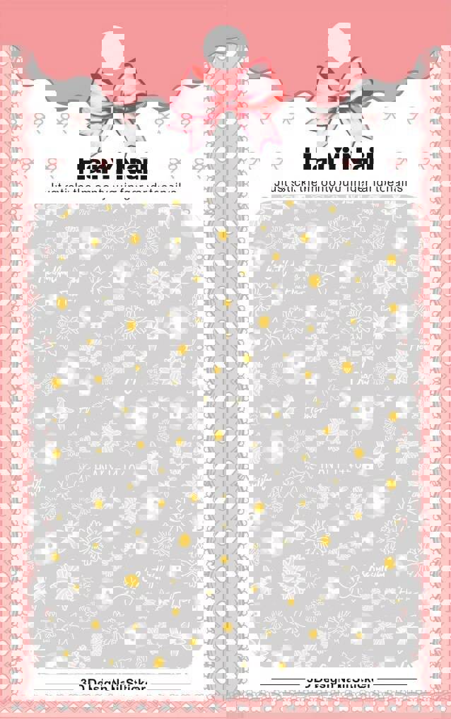 Anokhinaliza Black White Butterfly 3D Nails Sticker