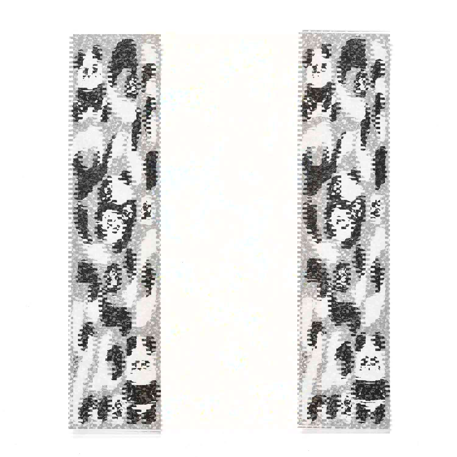 Craspire Laser Paper Stickers for DIY Scrapbooking and Photo Album Decoration - Panda Pattern (10 Sheets/Set)