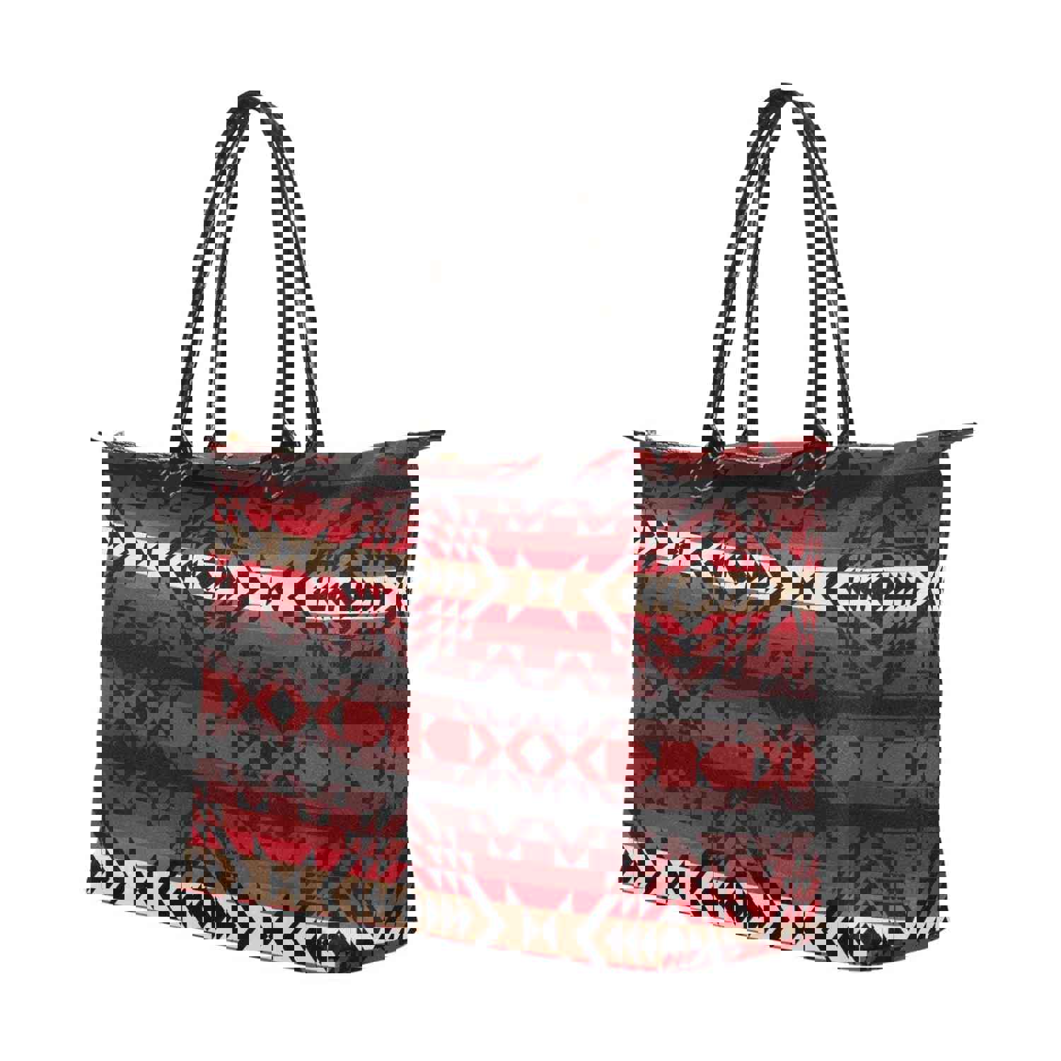 Black Rose Single-Shoulder Lady Handbag