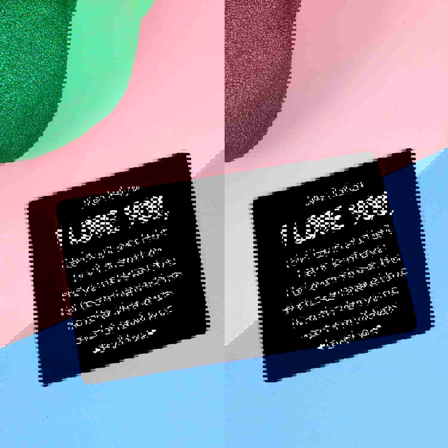 Romantic I Love You Wallet Insert Gift for Him Her - Valentine's Day, Anniversary, Wedding Card