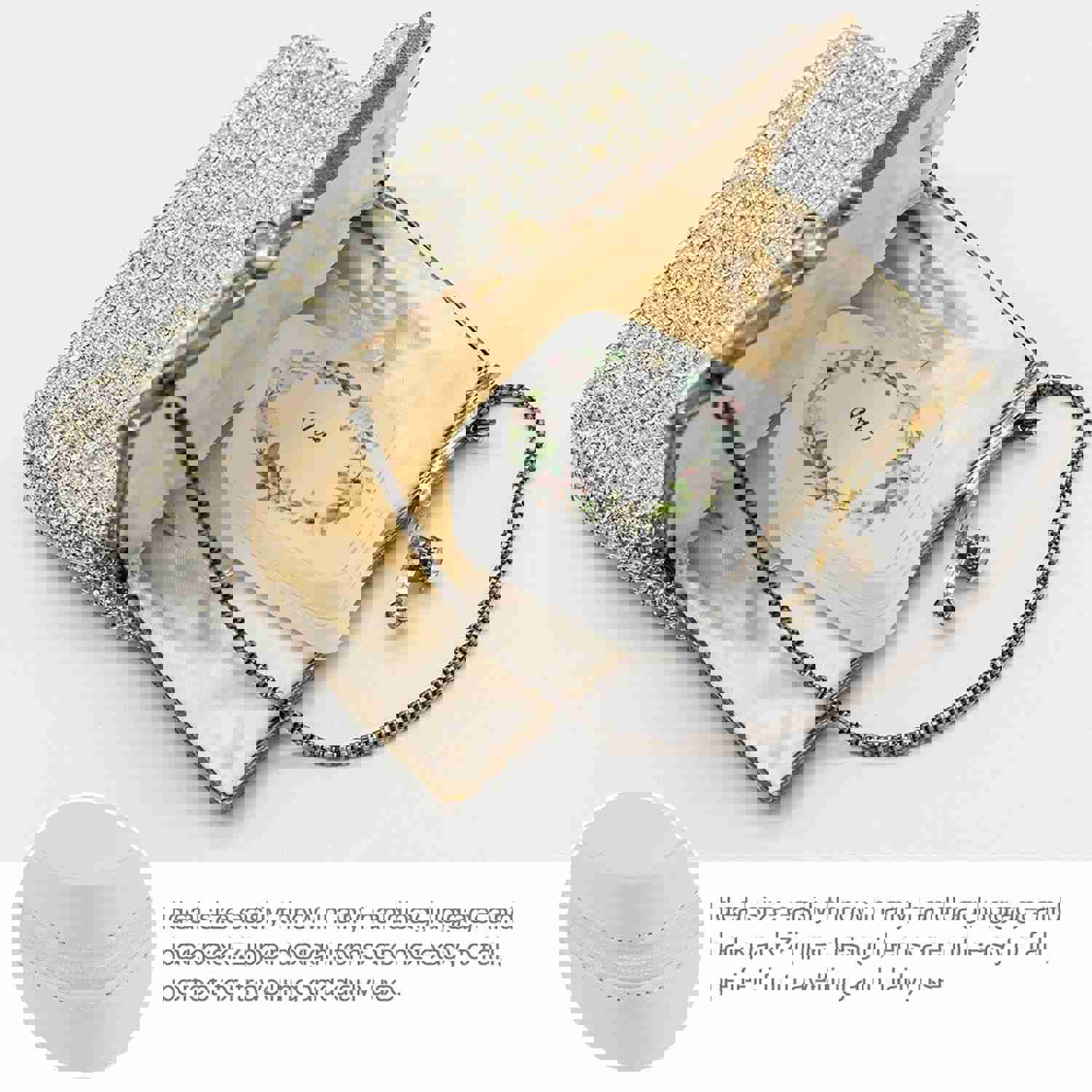 Custom Name Wreath Travel Makeup Box Jewelry Storage Box