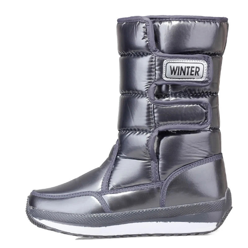 Winter Snow Boots for Women - Warm, Waterproof, Non-Slip Mid-Calf Boots