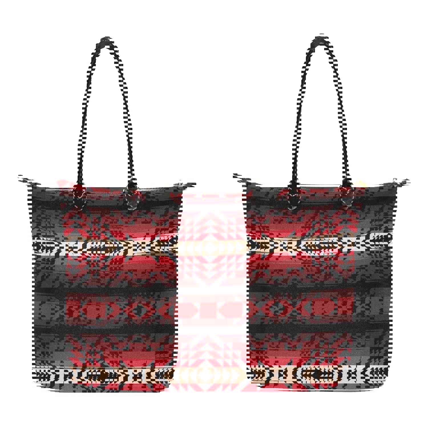 Black Rose Single-Shoulder Lady Handbag