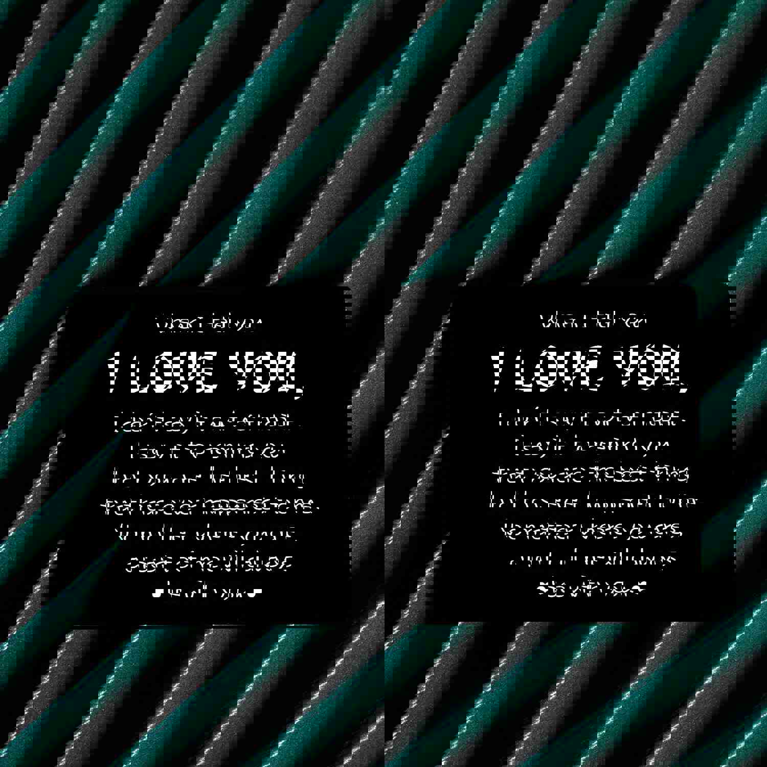 Romantic I Love You Wallet Insert Gift for Him Her - Valentine's Day, Anniversary, Wedding Card