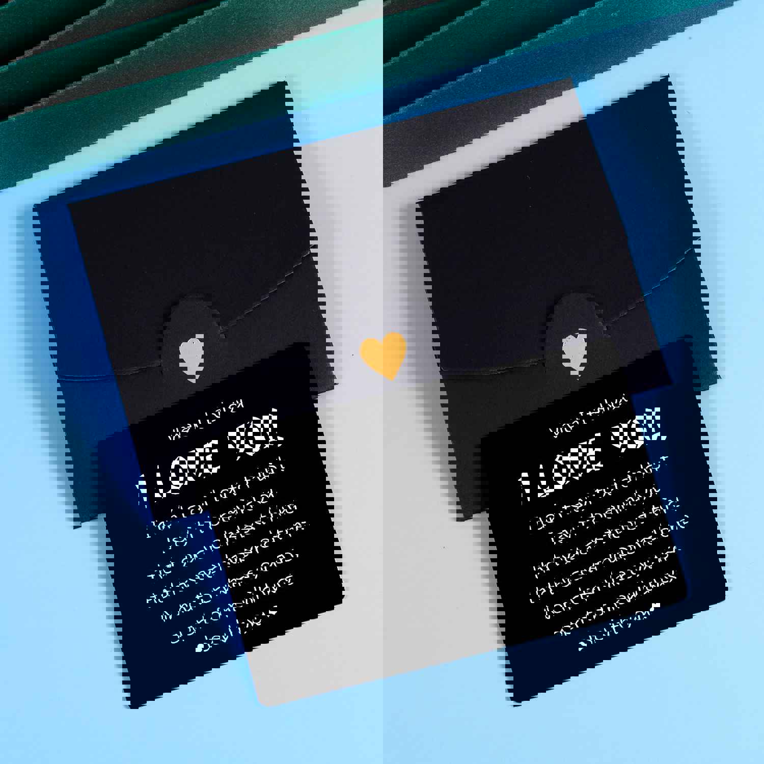 Romantic I Love You Wallet Insert Gift for Him Her - Valentine's Day, Anniversary, Wedding Card