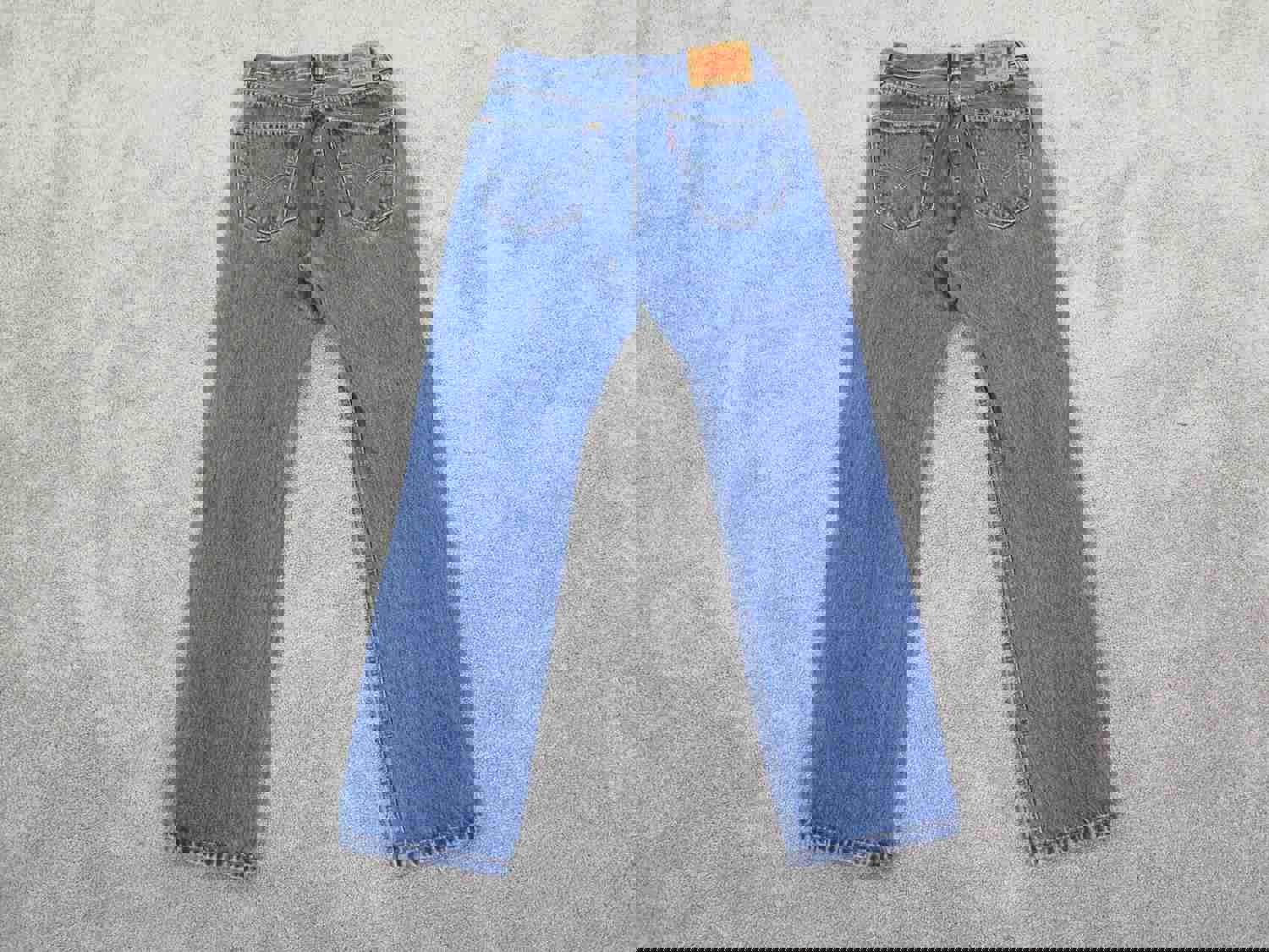 Levis 505 Jeans Mens W29XL30 Blue Straight Leg Stretch Five Pockets Outdoors