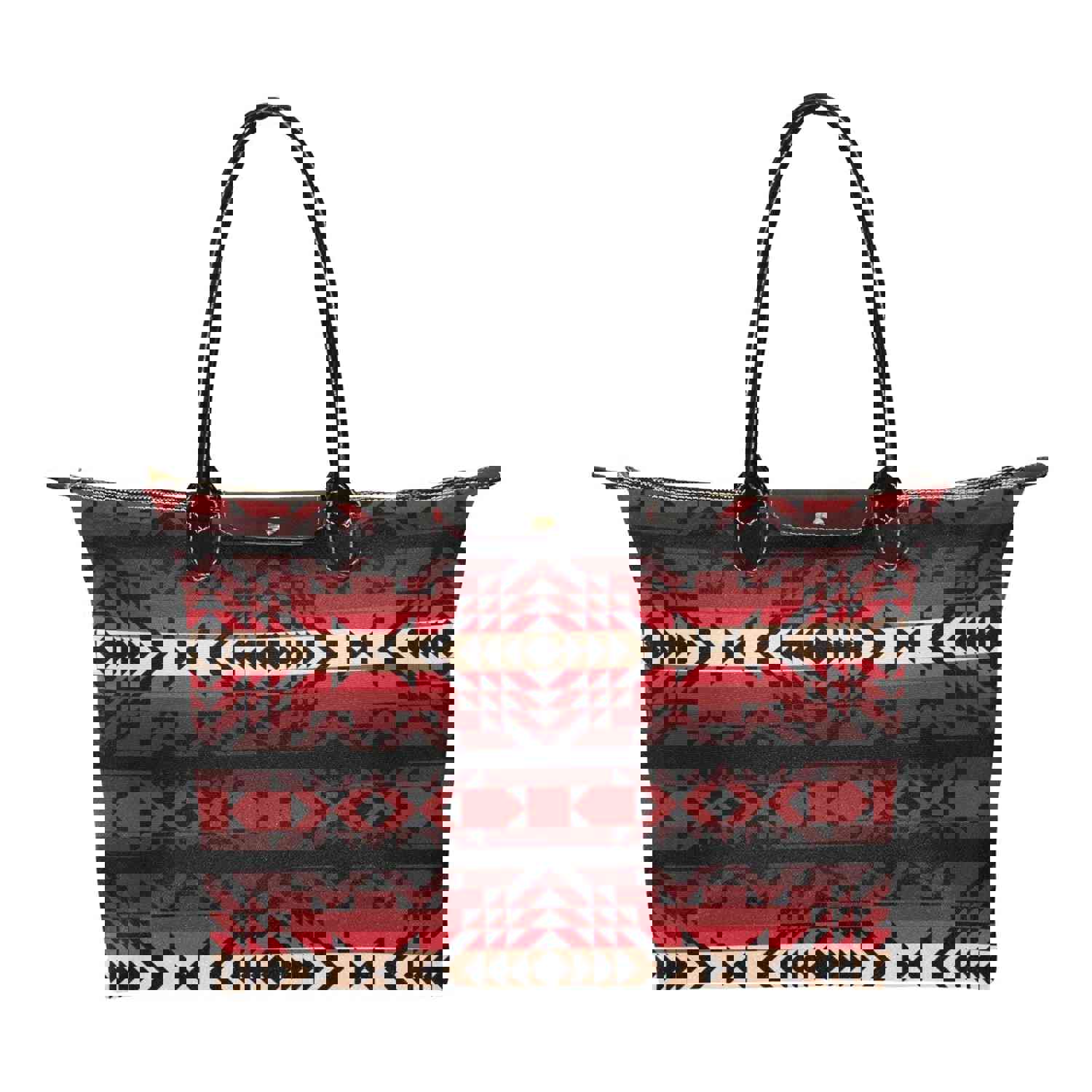 Black Rose Single-Shoulder Lady Handbag